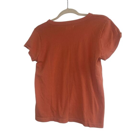 ✨Madewell Vintage Orange Crewneck Cotton Sz Medium T-Shirt✨ - Picture 3 of 5